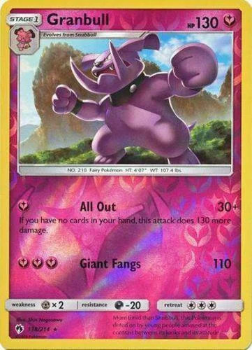 Granbull #138 — Echo des Donners (Reverse Holo)