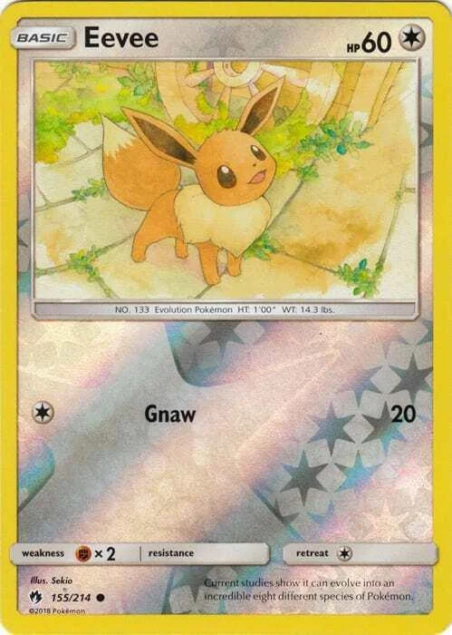 Eevee #155 — Trovões Perdidos (Reverse Holo)