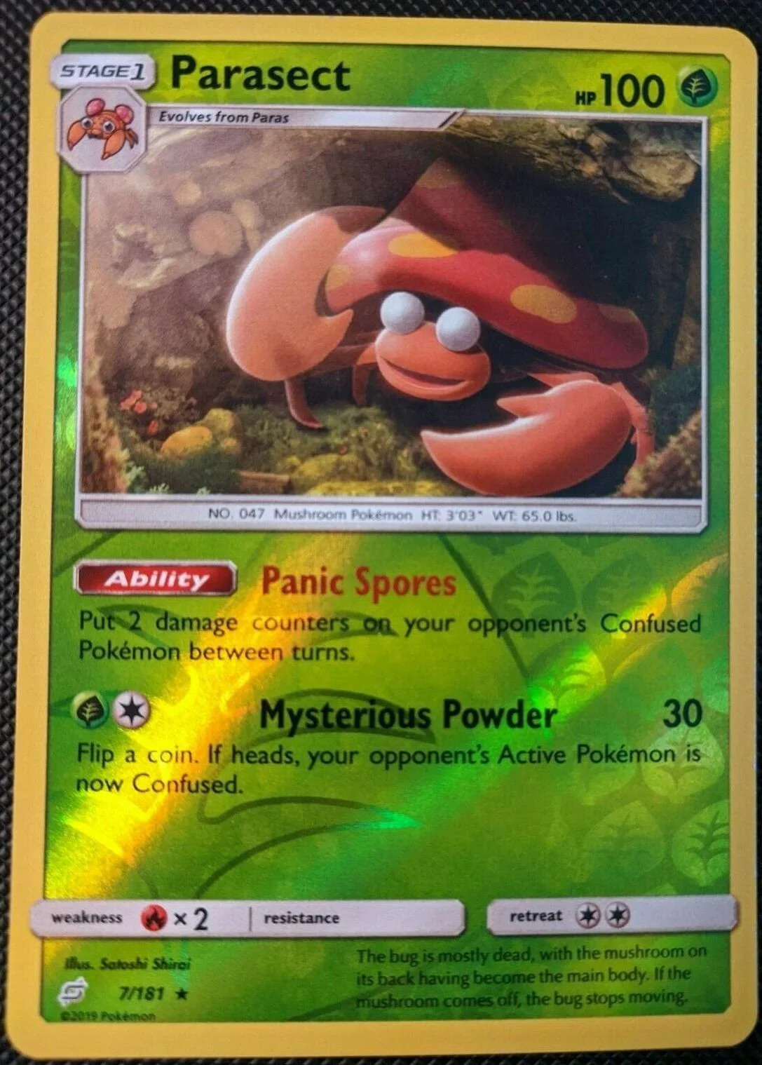 Parasect #7 — Union de Aliados (Reverse Holo)