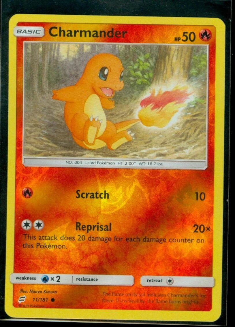 Charmander #11 — Union de Aliados (Reverse Holo)