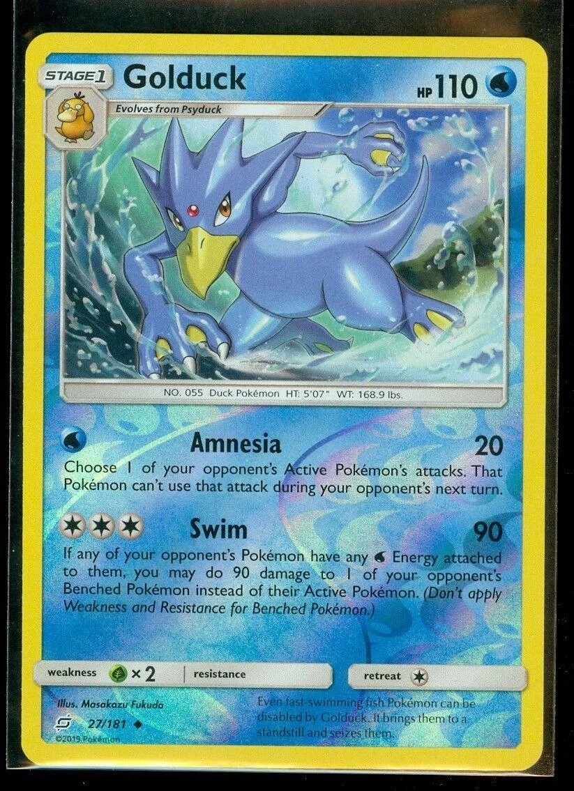 Golduck #27 — Union de Aliados (Reverse Holo)