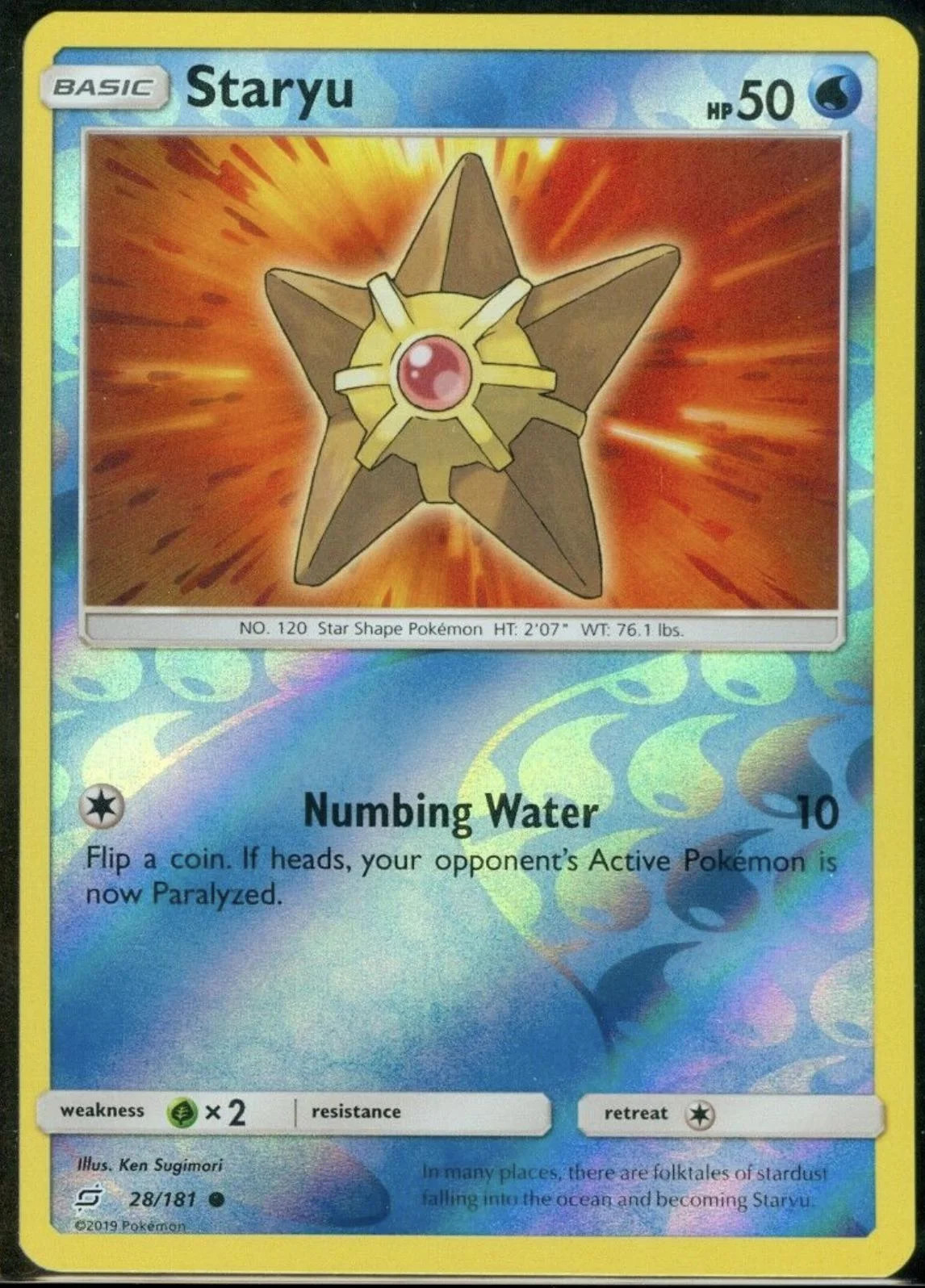 Staryu #28 — Gioco di Squadra (Reverse Holo)
