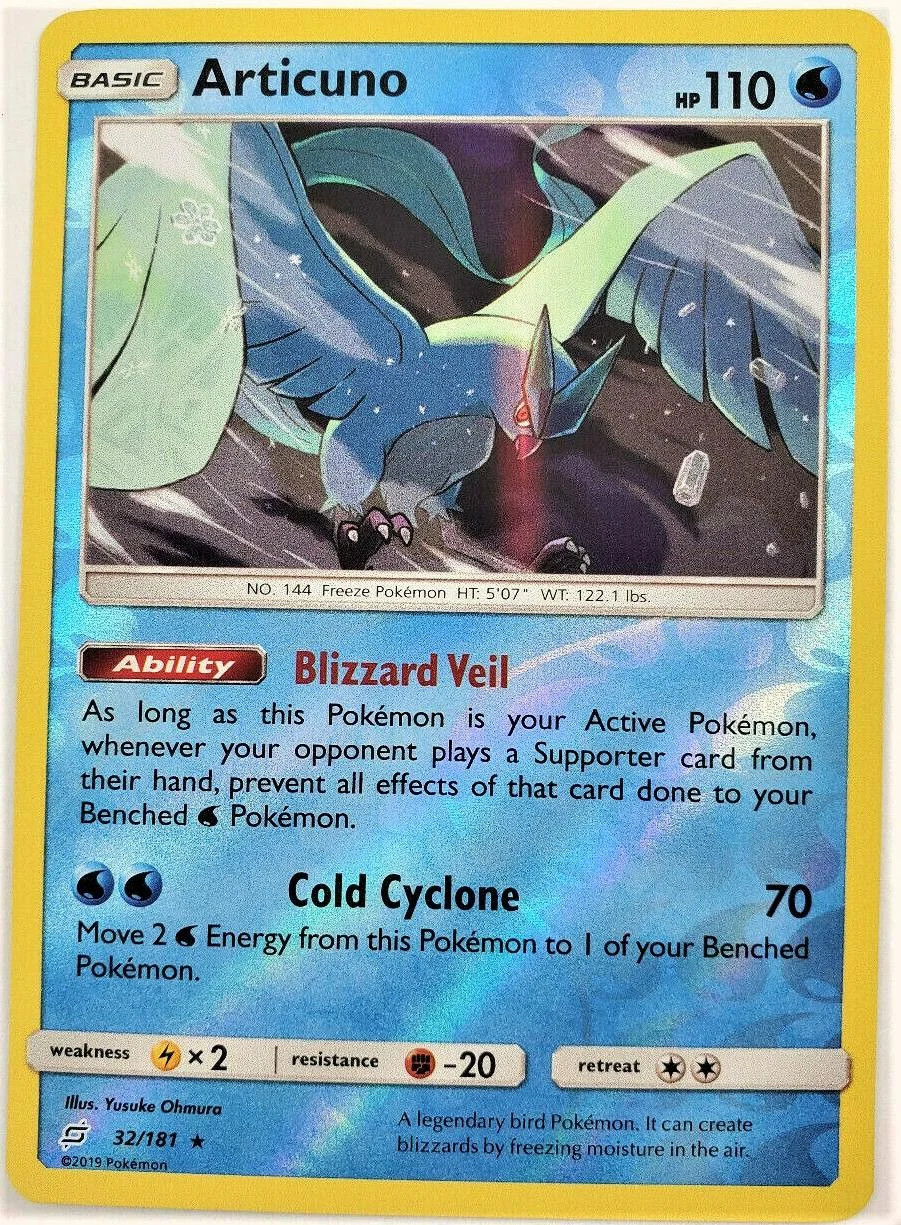 Articuno #32 — União de Aliados (Reverse Holo)