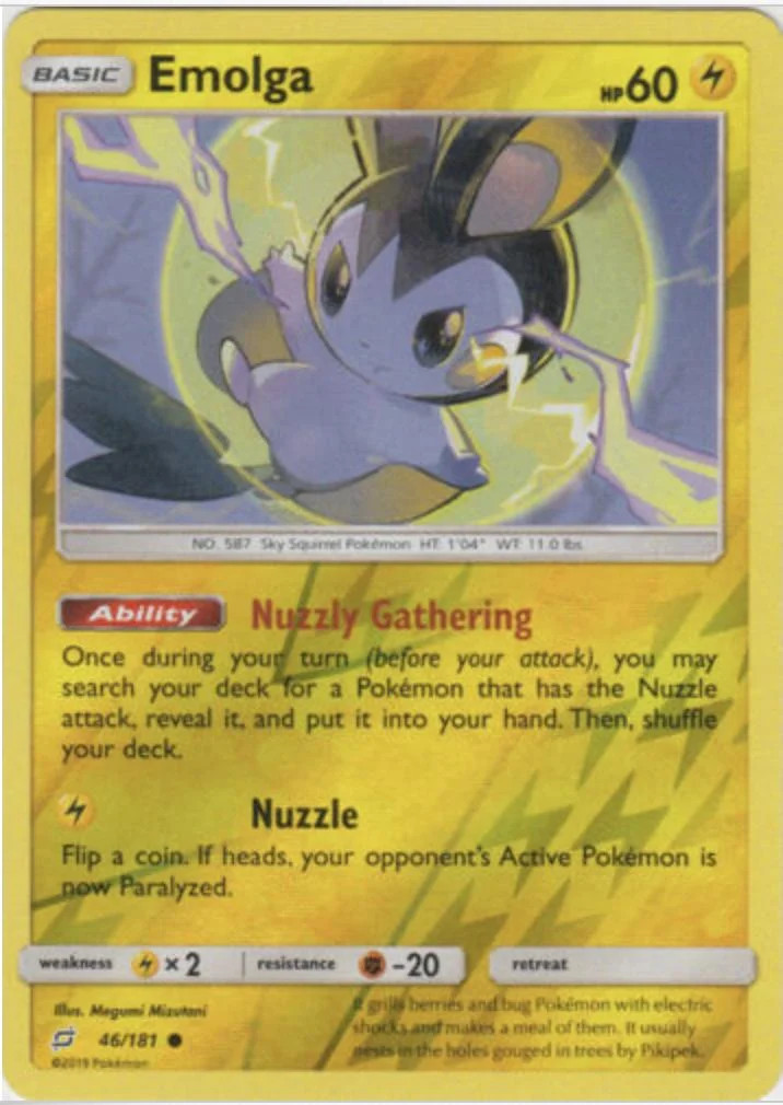 Emolga #46 — Teams Sind Trumpf (Reverse Holo)
