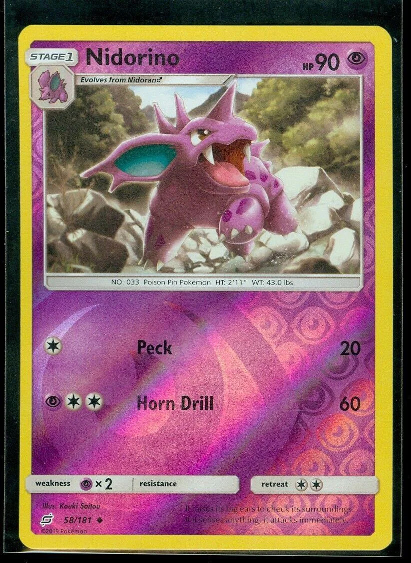 Nidorino #58 — Teams Sind Trumpf (Reverse Holo)