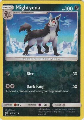 Mightyena #87 — Gioco di Squadra (Reverse Holo)