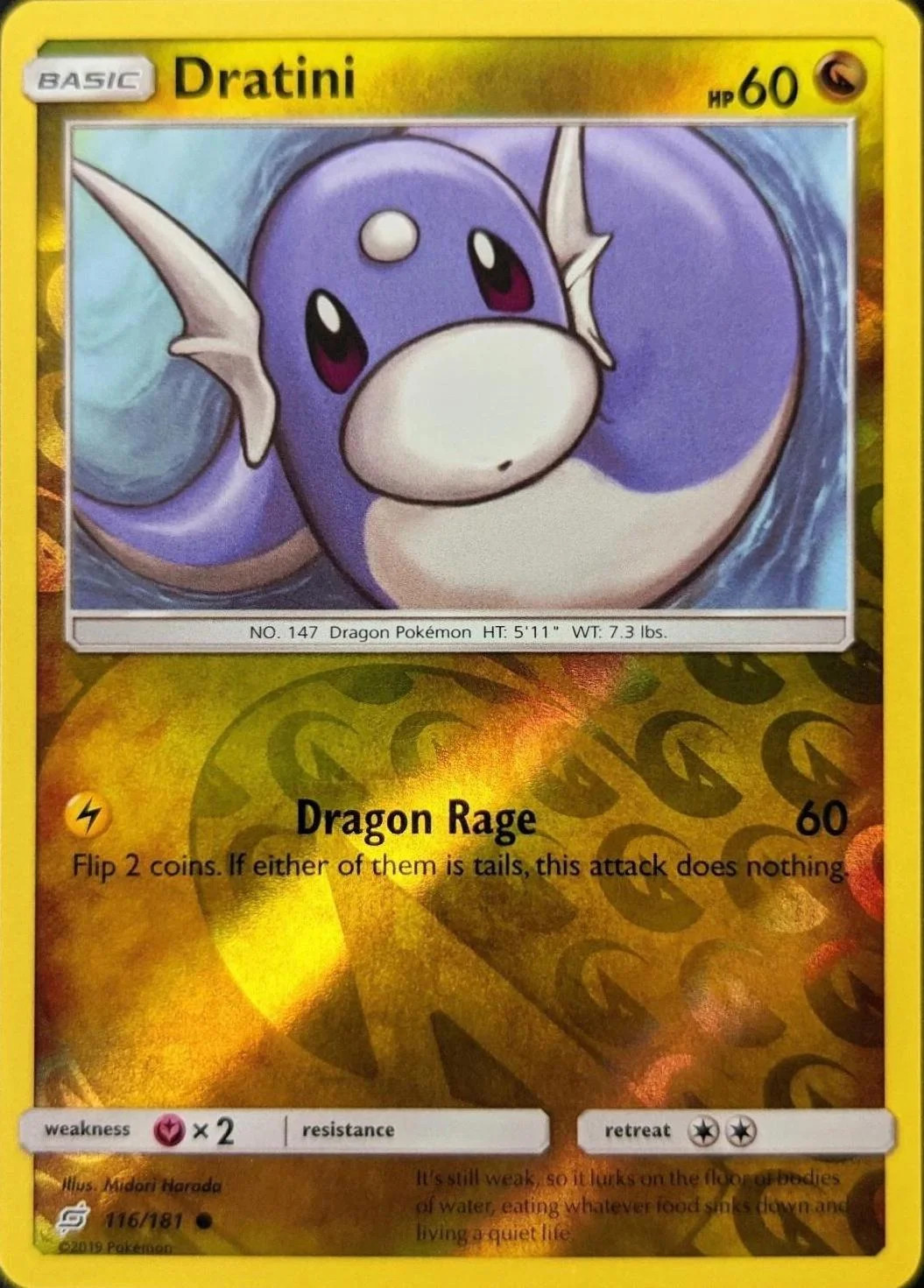 Dratini #116 — Union de Aliados (Reverse Holo)