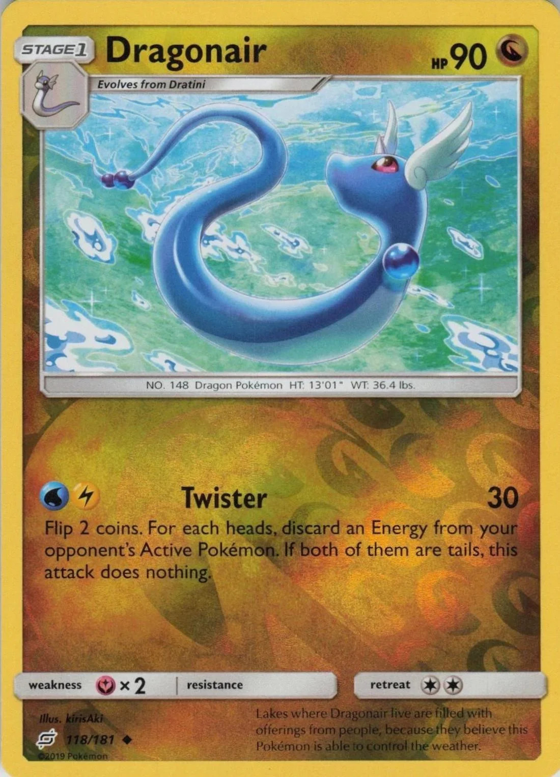 Dragonair #118 — União de Aliados (Reverse Holo)