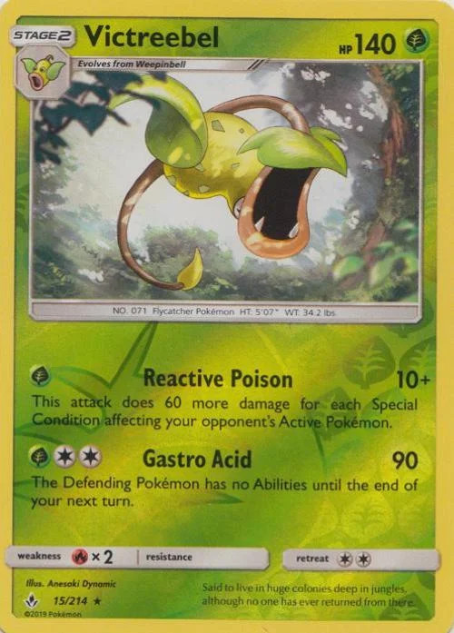 Victreebel #15 — Elos Inquebráveis (Reverse Holo)