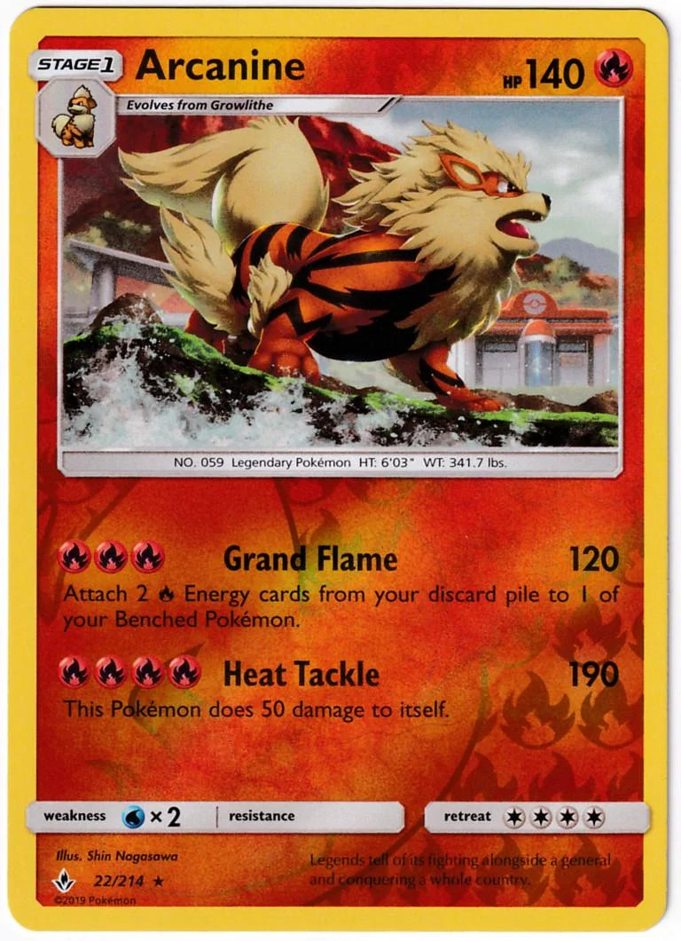 Arcanine #22 — Legami Inossidabili (Reverse Holo)