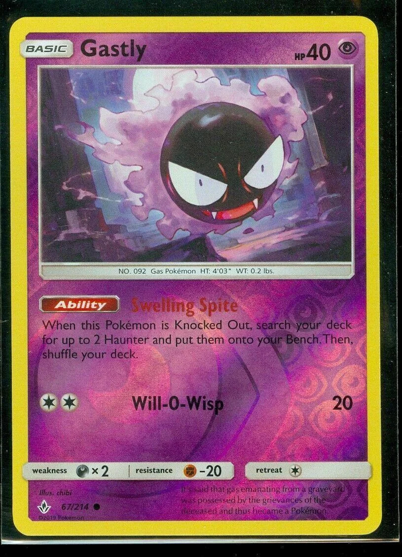 Gastly #67 — Vínculos Indestructibles (Reverse Holo)