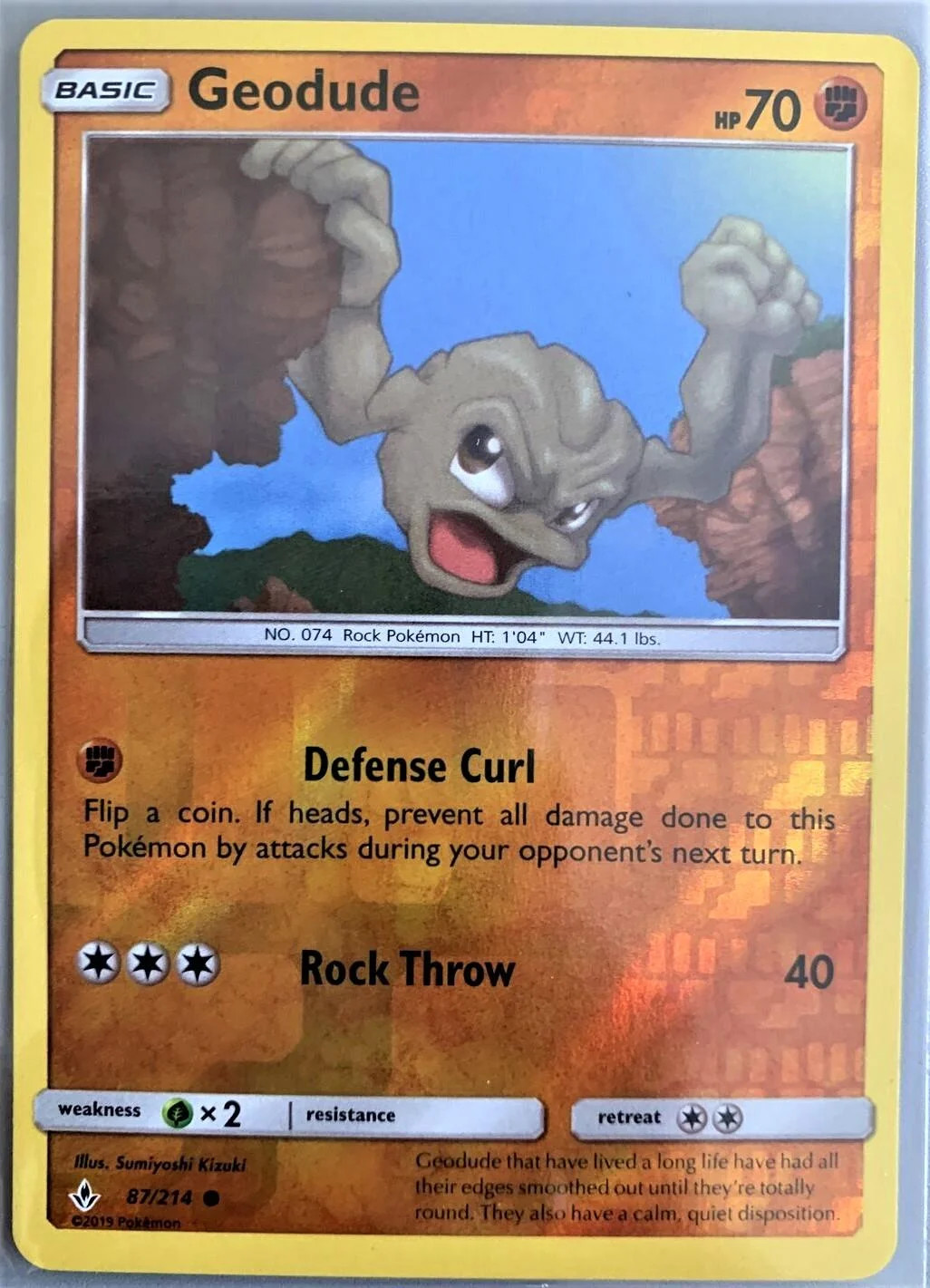 Geodude #87 — Legami Inossidabili (Reverse Holo)