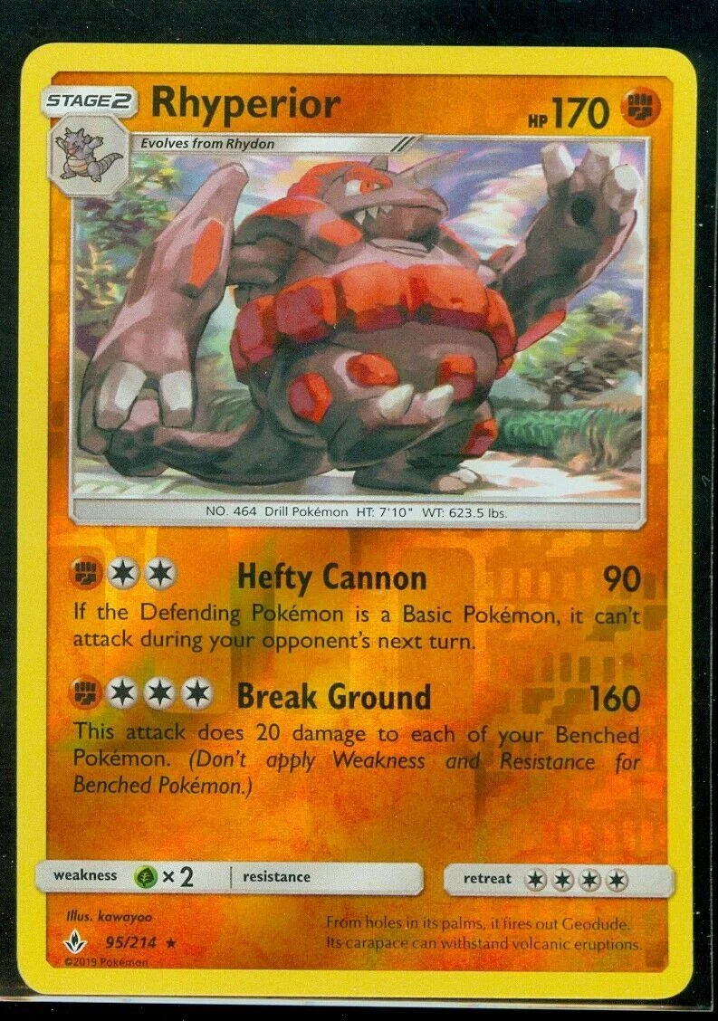 Rhyperior #95 — Unbroken Bonds (Reverse Holo)
