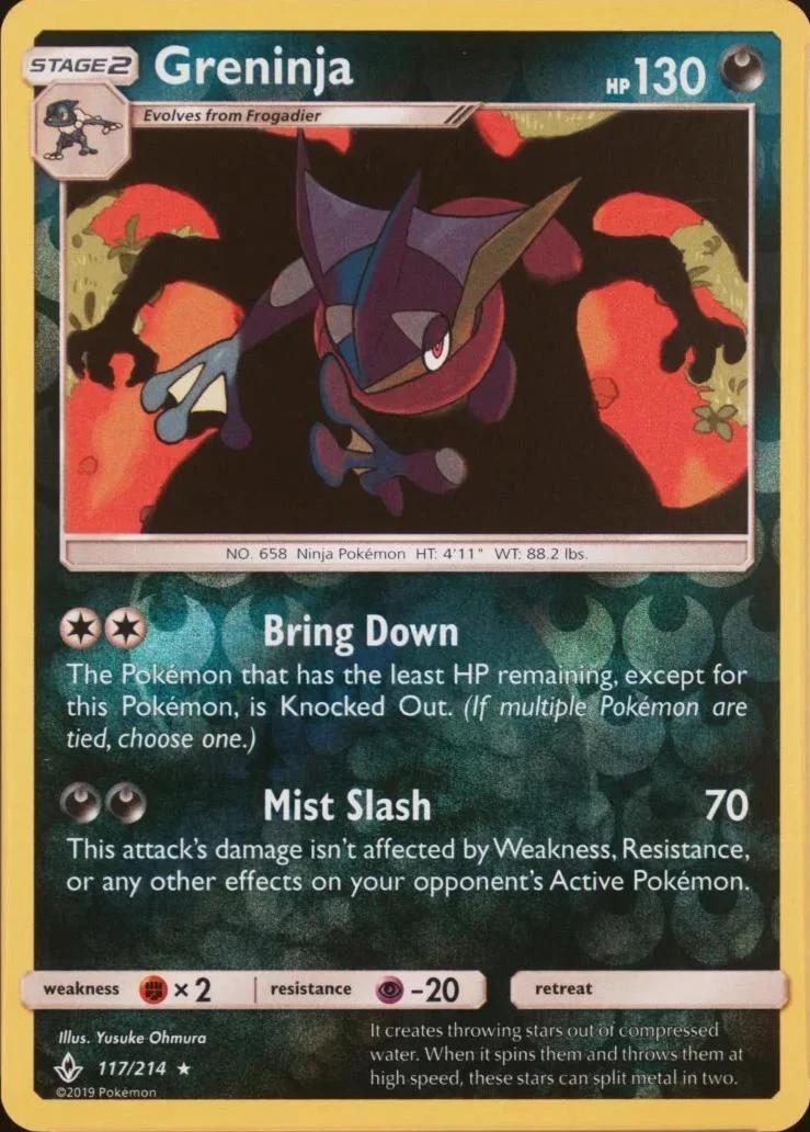 Greninja #117 — Legami Inossidabili (Reverse Holo)