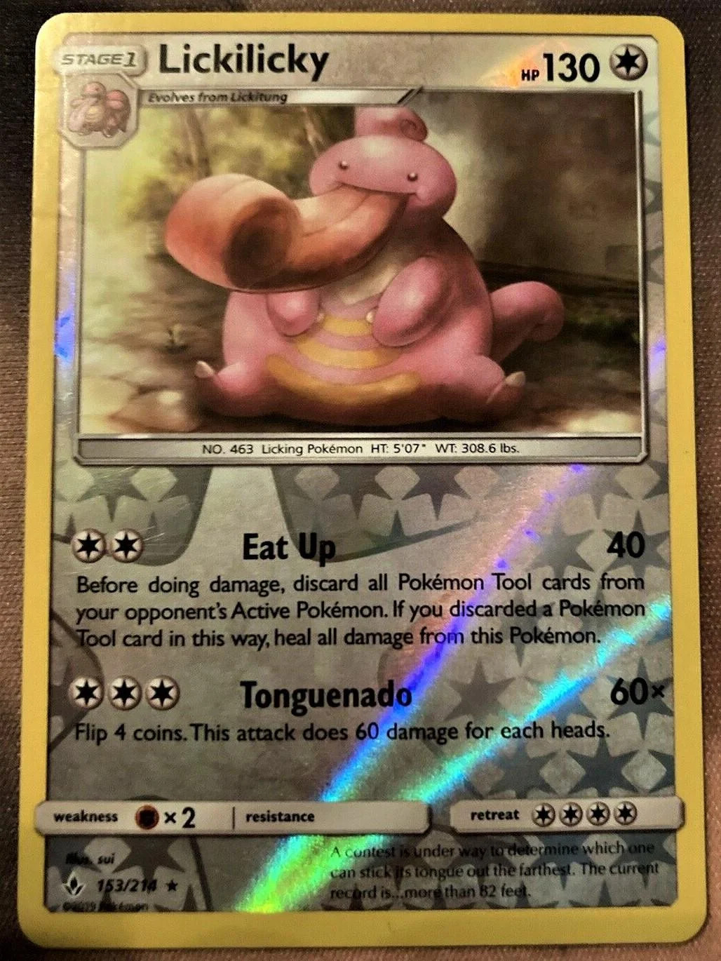 Lickilicky #153 — Elos Inquebráveis (Reverse Holo)