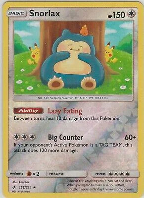 Snorlax #158 — Legami Inossidabili (Reverse Holo)