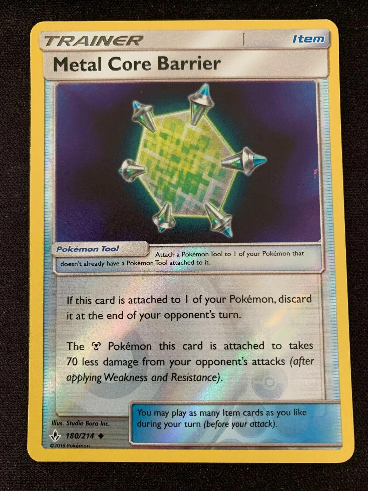 Barrera Núcleo Metálico #180 — Vínculos Indestructibles (Reverse Holo)