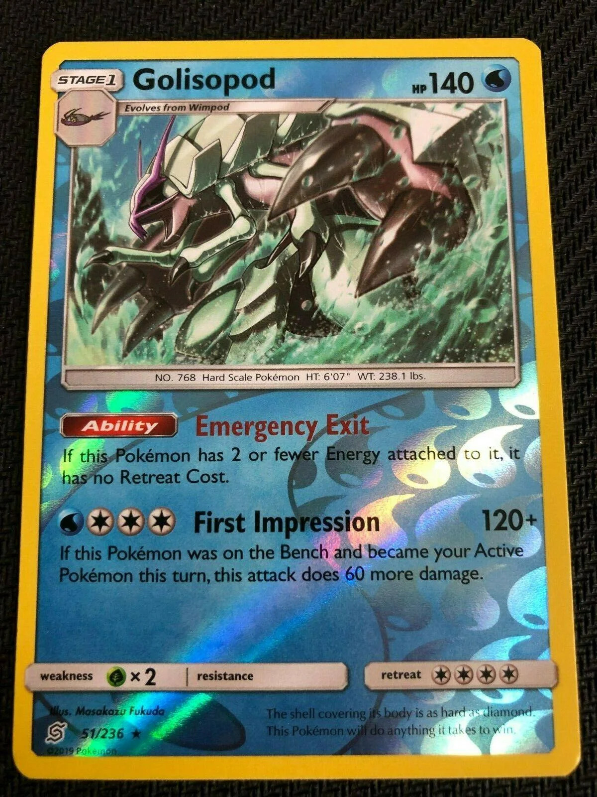 Golisopod #51 — Mentes Unidas (Reverse Holo)
