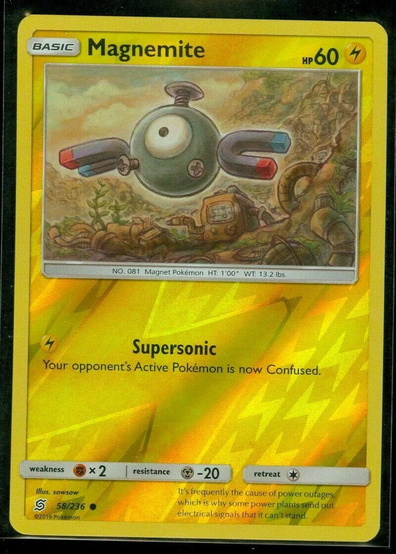 Magnemite #58 — Sintonia Mental (Reverse Holo)