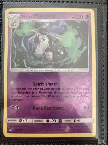 Marowak de Alola #75 — Sintonia Mental (Reverse Holo)