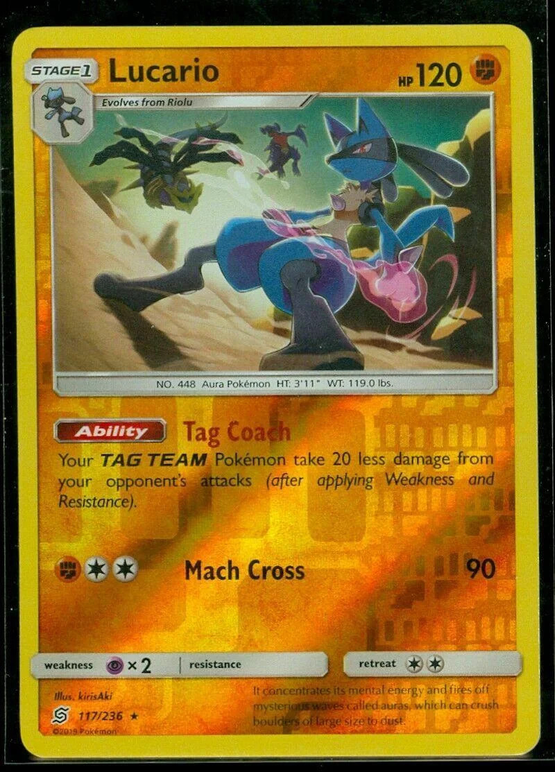 Lucario #117 — Sintonia Mentale (Reverse Holo)
