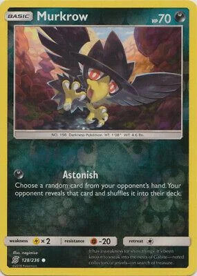 Murkrow #128 — Sintonia Mentale (Reverse Holo)