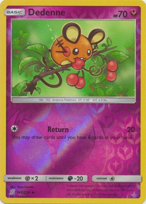 Dedenne #145 — Bund der Gleichgesinnten (Reverse Holo)