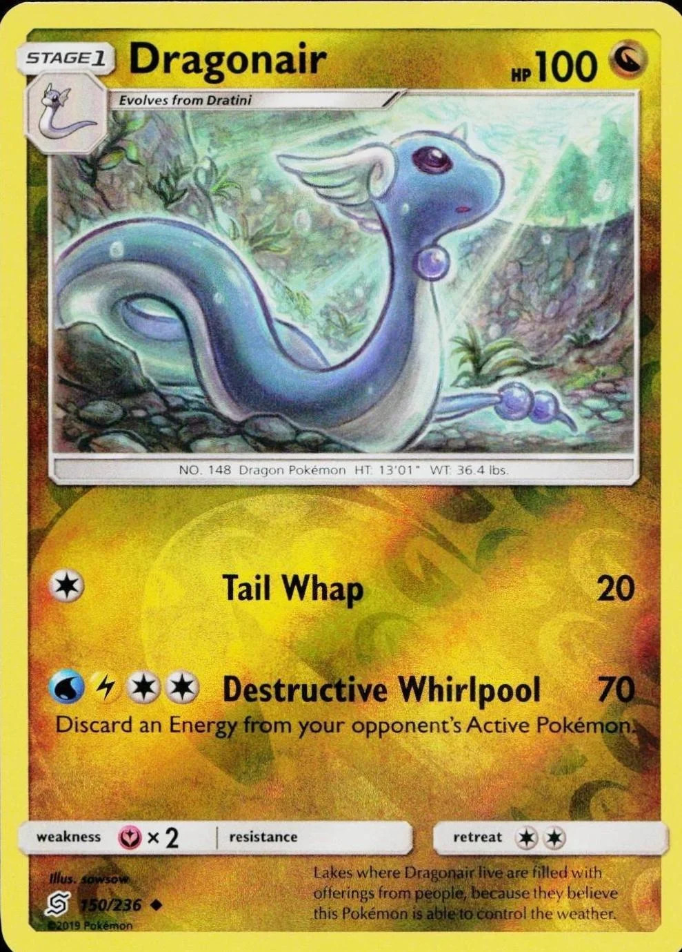 Dragonair #150 — Sintonia Mentale (Reverse Holo)