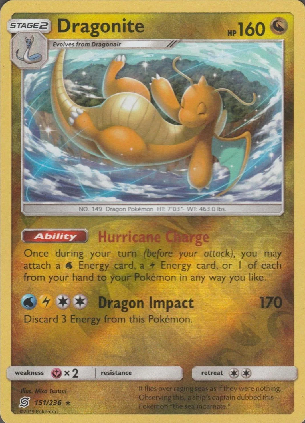 Dragonite #151 — Sintonia Mental (Reverse Holo)