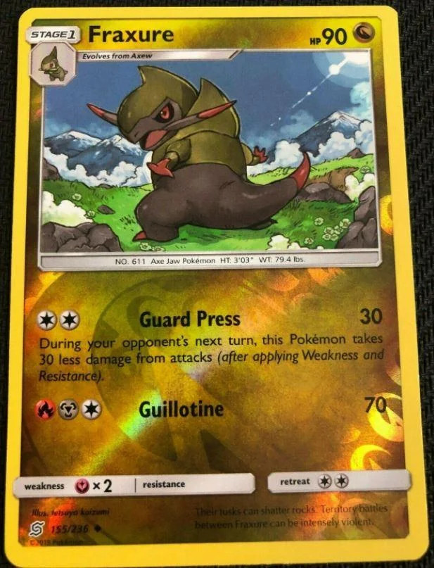 Fraxure #155 — Sintonia Mentale (Reverse Holo)