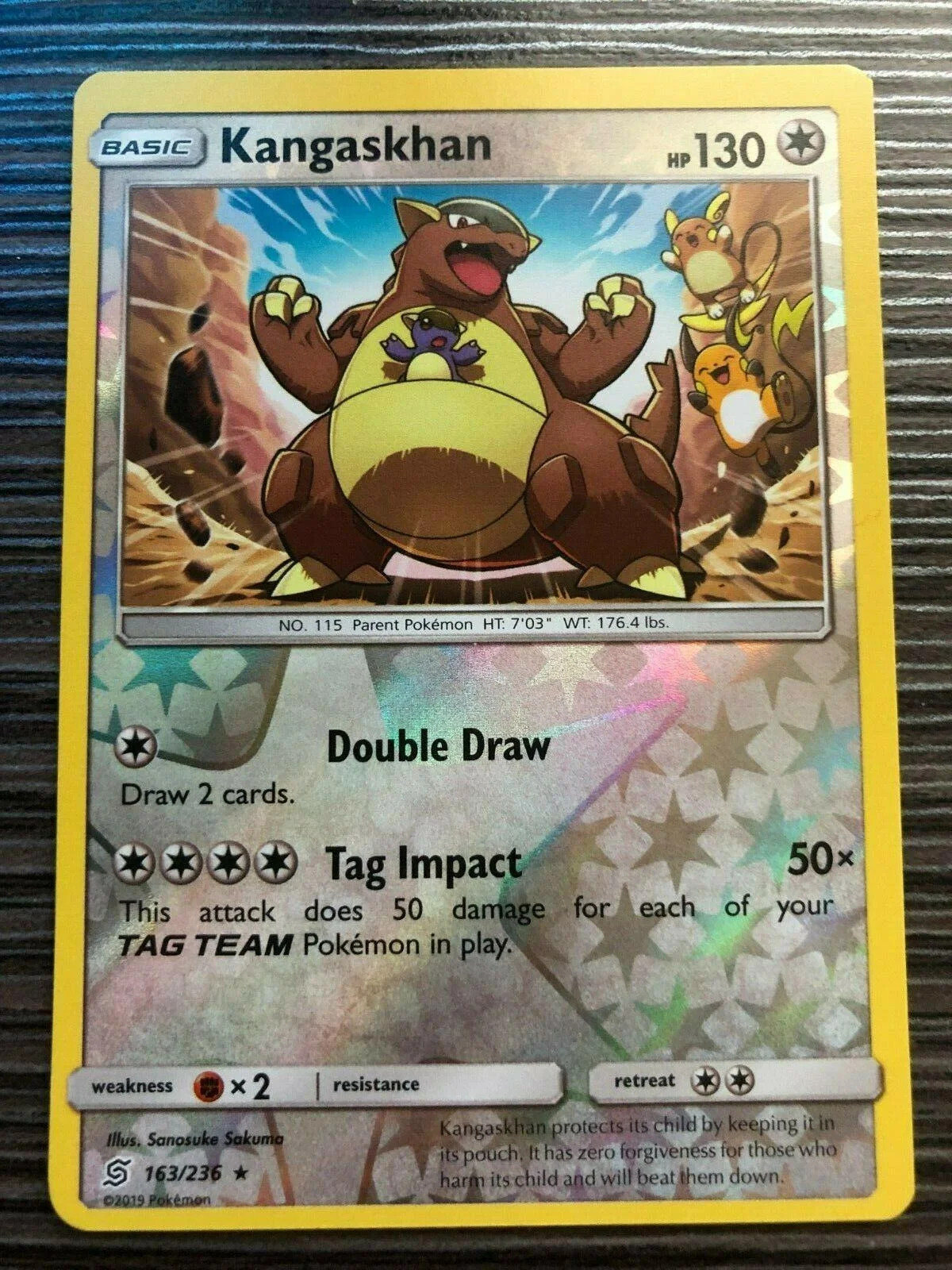Kangaskhan #163 — Sintonia Mental (Reverse Holo)