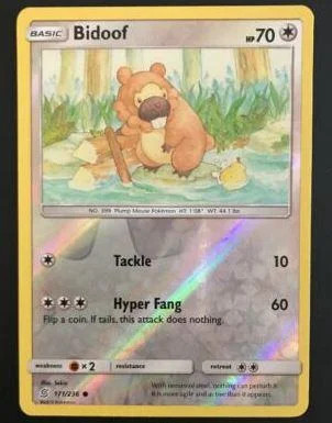 Bidoof #171 — Sintonia Mentale (Reverse Holo)