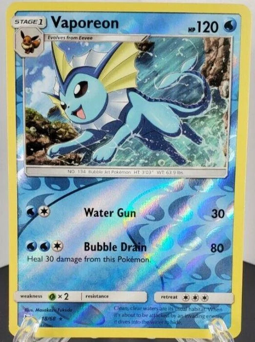 Vaporeon #18 — Destino Sfuggente (Reverse Holo)