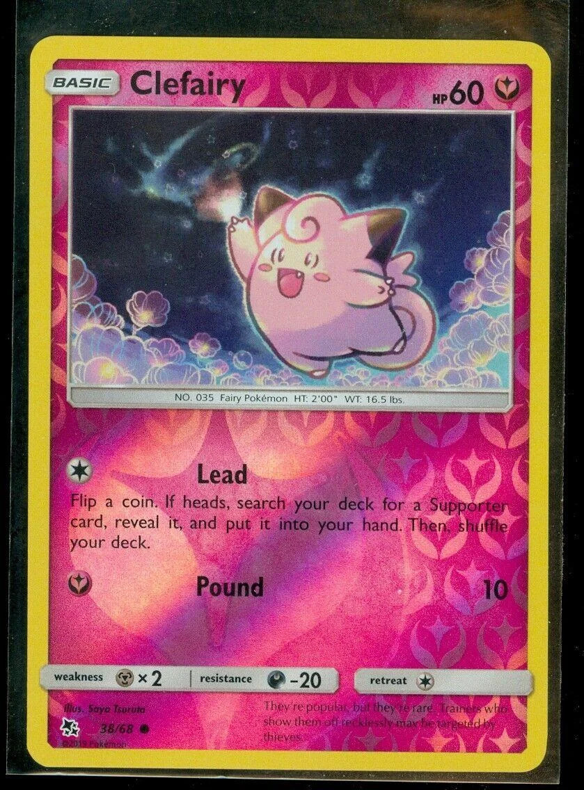 Clefairy #38 — Hidden Fates (Reverse Holo)