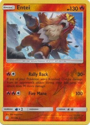 Entei #28 — Eclissi Cosmica (Reverse Holo)