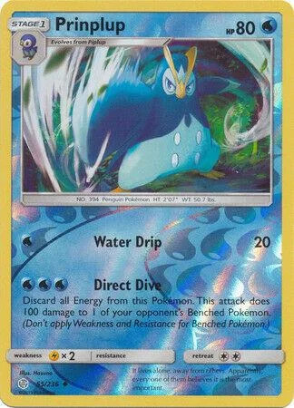 Prinplup #55 — Eclipse Cósmico (Reverse Holo)