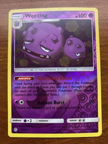Weezing #77 — Eclissi Cosmica (Reverse Holo)