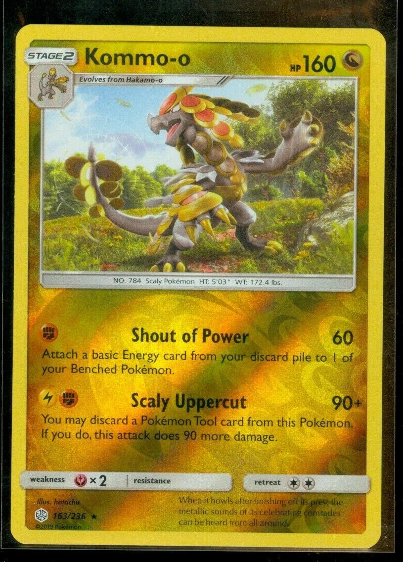Kommo-o #163 — Eclipse Cósmico (Reverse Holo)