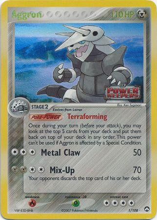 Aggron #1 — EX Power Keepers (Reverse Holo)