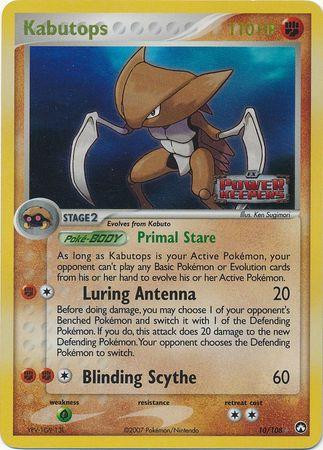 Kabutops #10 — EX Power Keepers (Reverse Holo)