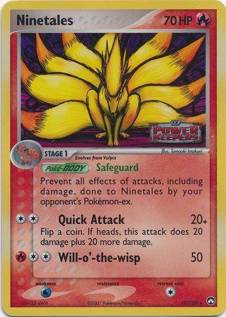 Ninetales #19 — EX Power Keepers (Reverse Holo)