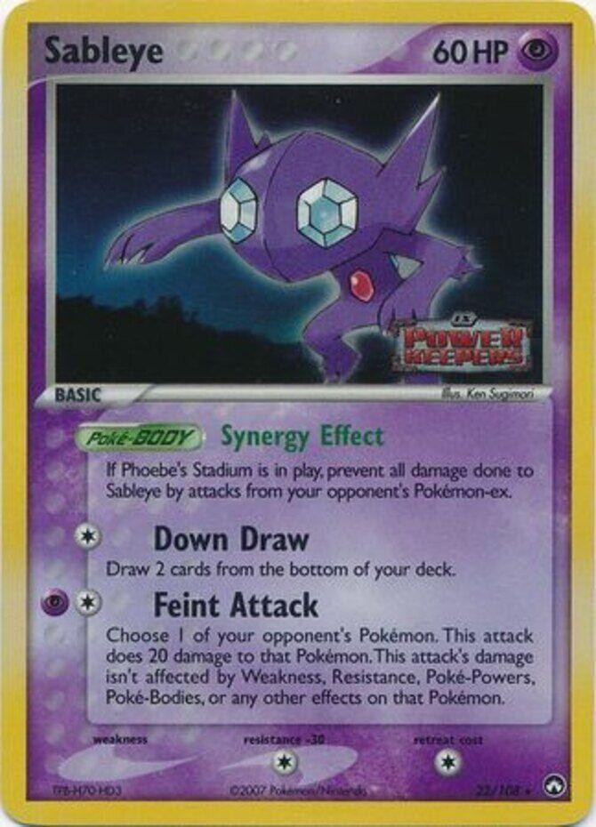 Sableye #22 — EX Power Keepers (Reverse Holo)