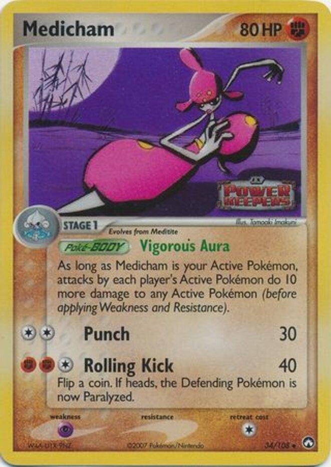 Medicham #34 — EX Power Keepers (Reverse Holo)