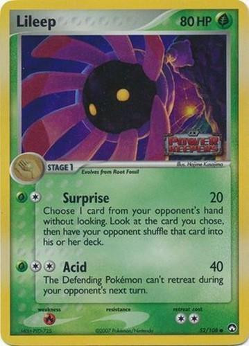 Lileep #52 — EX Power Keepers (Reverse Holo)