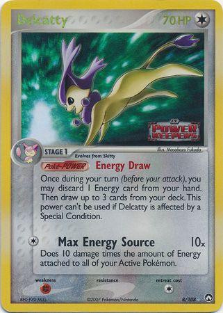 Delcatty #8 — EX Power Keepers (Reverse Holo)