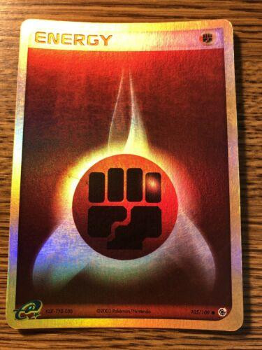 Fighting Energy #105 — EX Ruby & Sapphire (Reverse Holo)