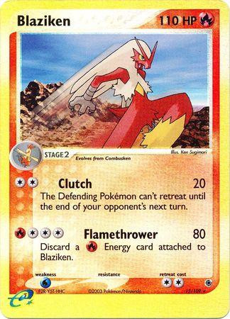 Blaziken #15 — EX Ruby & Sapphire (Reverse Holo)