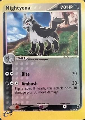 Mightyena #42 — EX Ruby & Sapphire (Reverse Holo)
