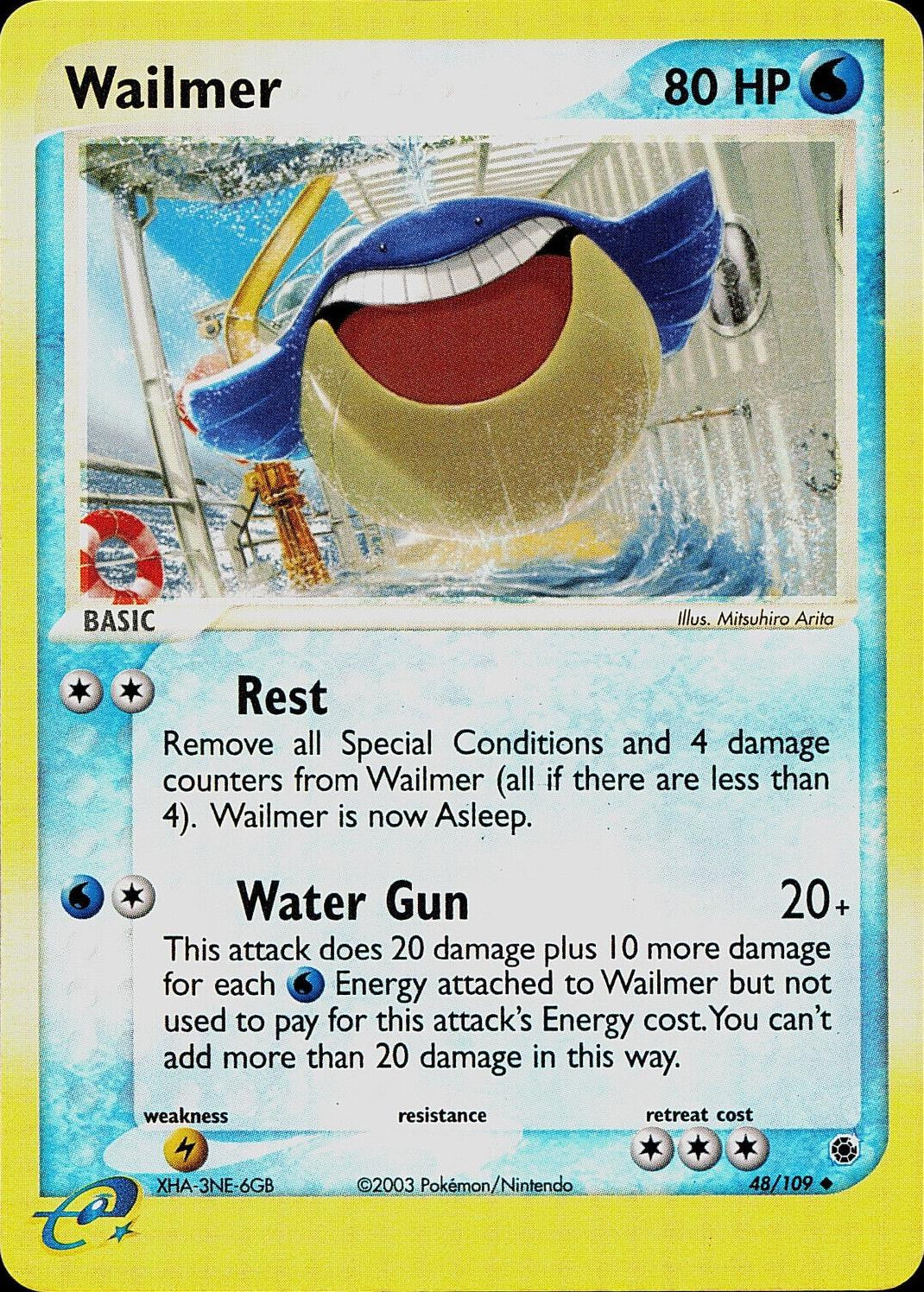 Wailmer #48 — EX Ruby & Sapphire (Reverse Holo)
