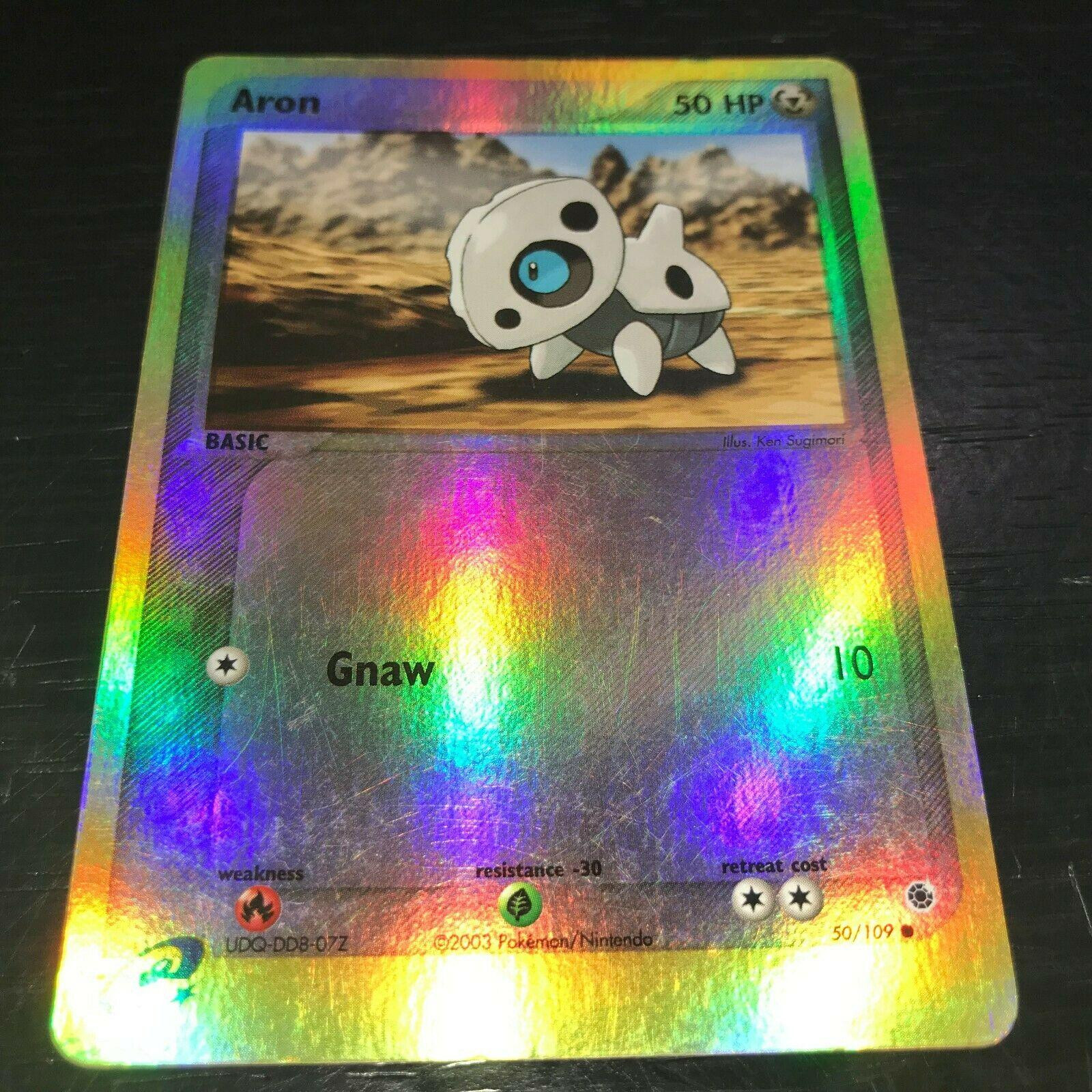 Aron #50 — EX Ruby & Sapphire (Reverse Holo)